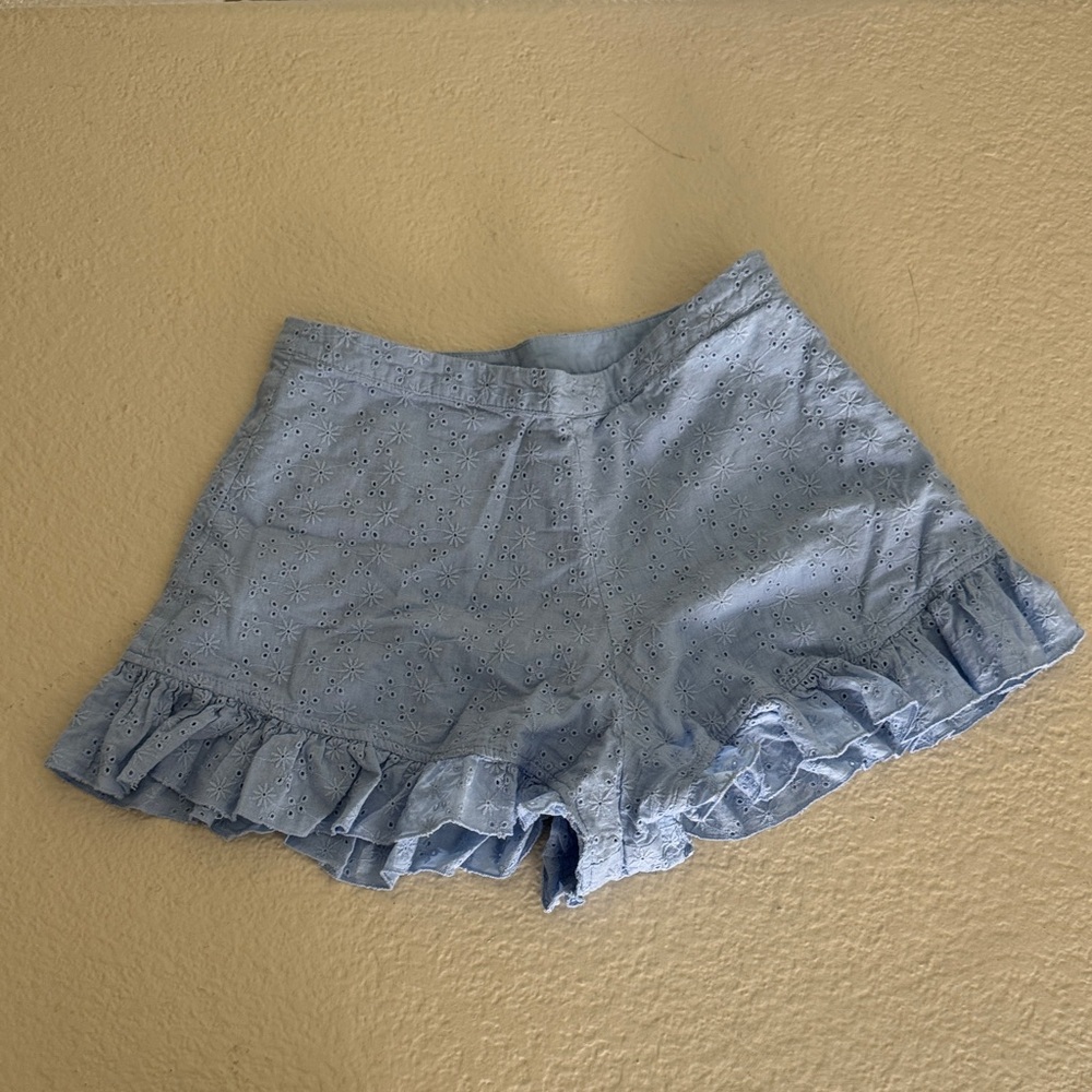 Current Mood Blue Ruffle Shorts Size Small